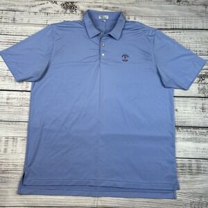 Men's Harbour Town Peter Millar Polo Men's Size XXL Blue Striped Summer Comfort